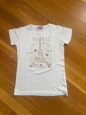 Girls Eiffel tower Paris t shirt